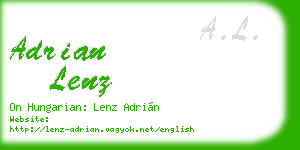 adrian lenz business card