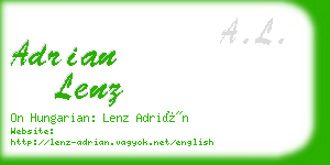 adrian lenz business card